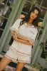 Charley Abstract Shorts in Natural sold by bohme