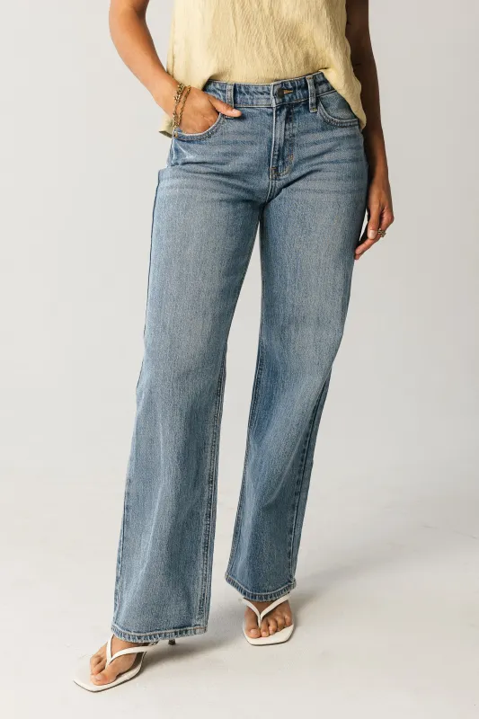 Marshall Straight Leg Jeans in Medium Wash sold by bohme