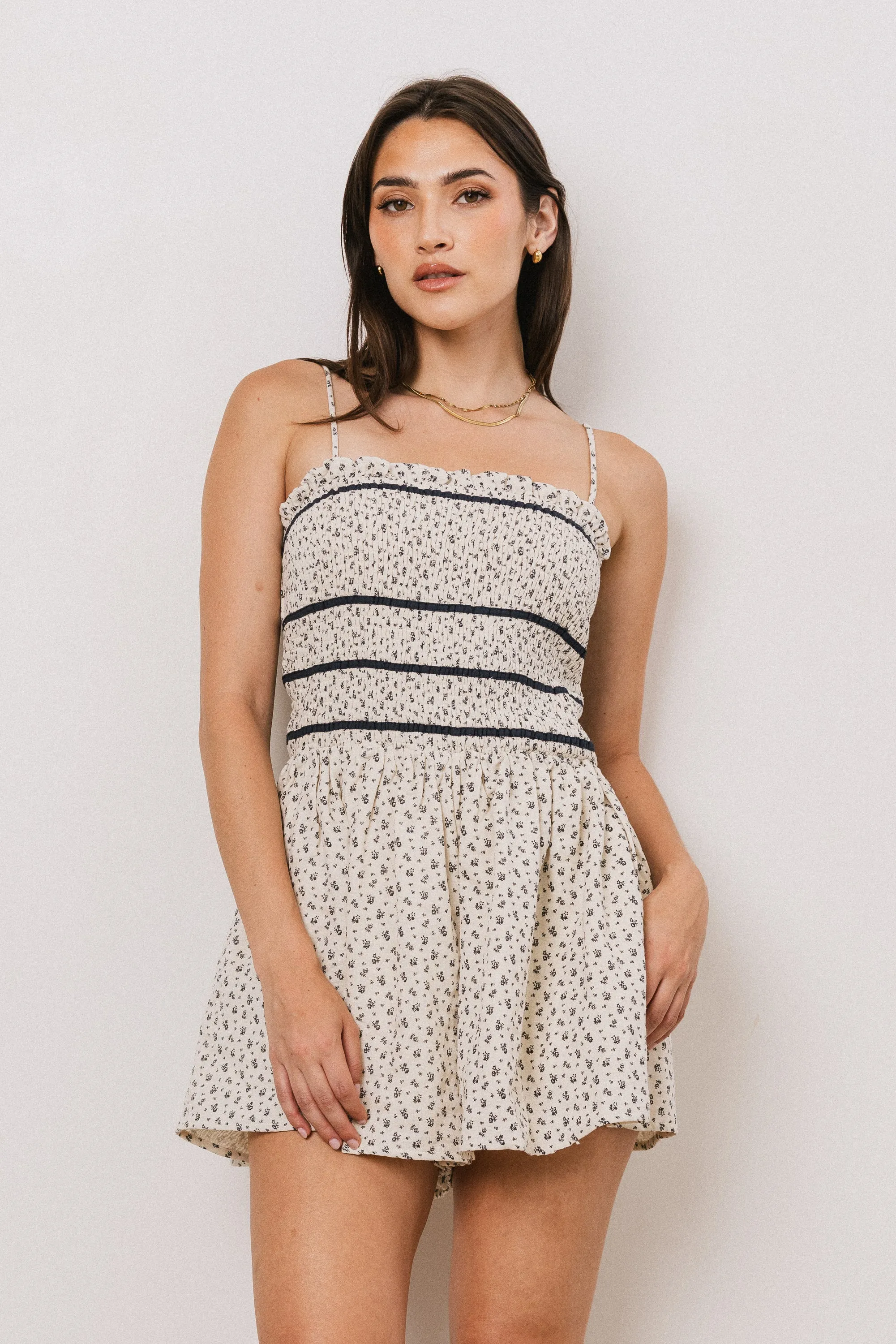 Laura Smocked Romper sold by bohme