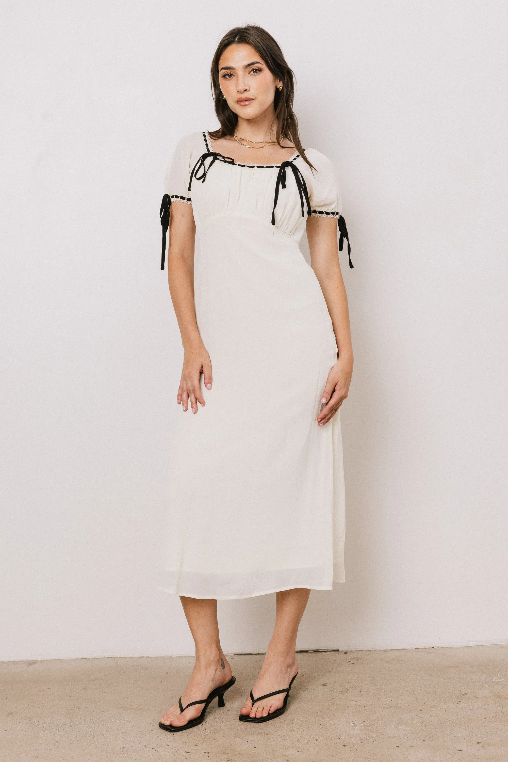 Quincy Lace Trim Midi Dress sold by bohme