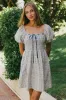 Arlet Smocked Mini Dress sold by bohme