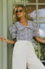 Amari Gingham Blouse sold by bohme