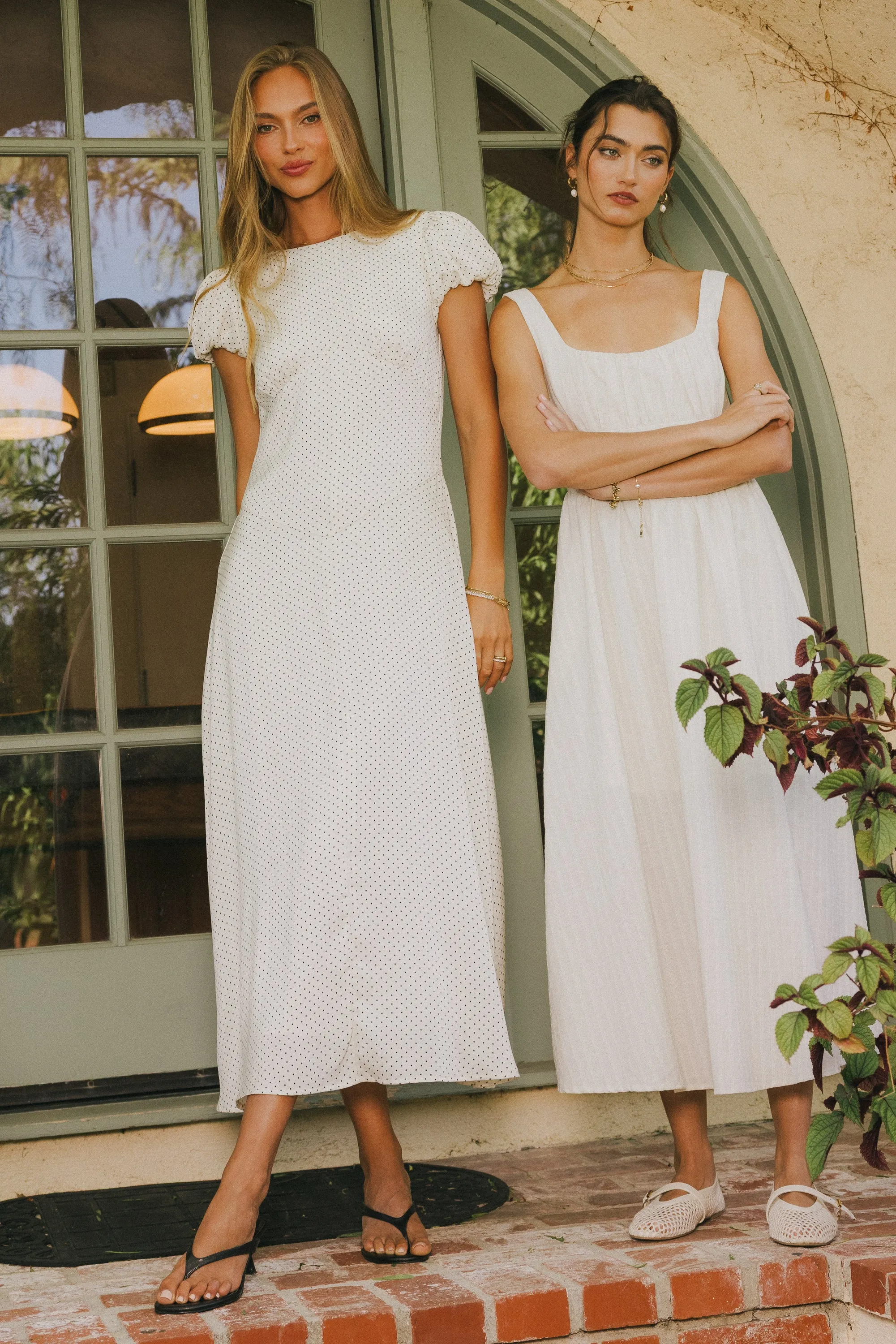 Karla Polka Dot Maxi Dress sold by bohme product image thumbnail 4