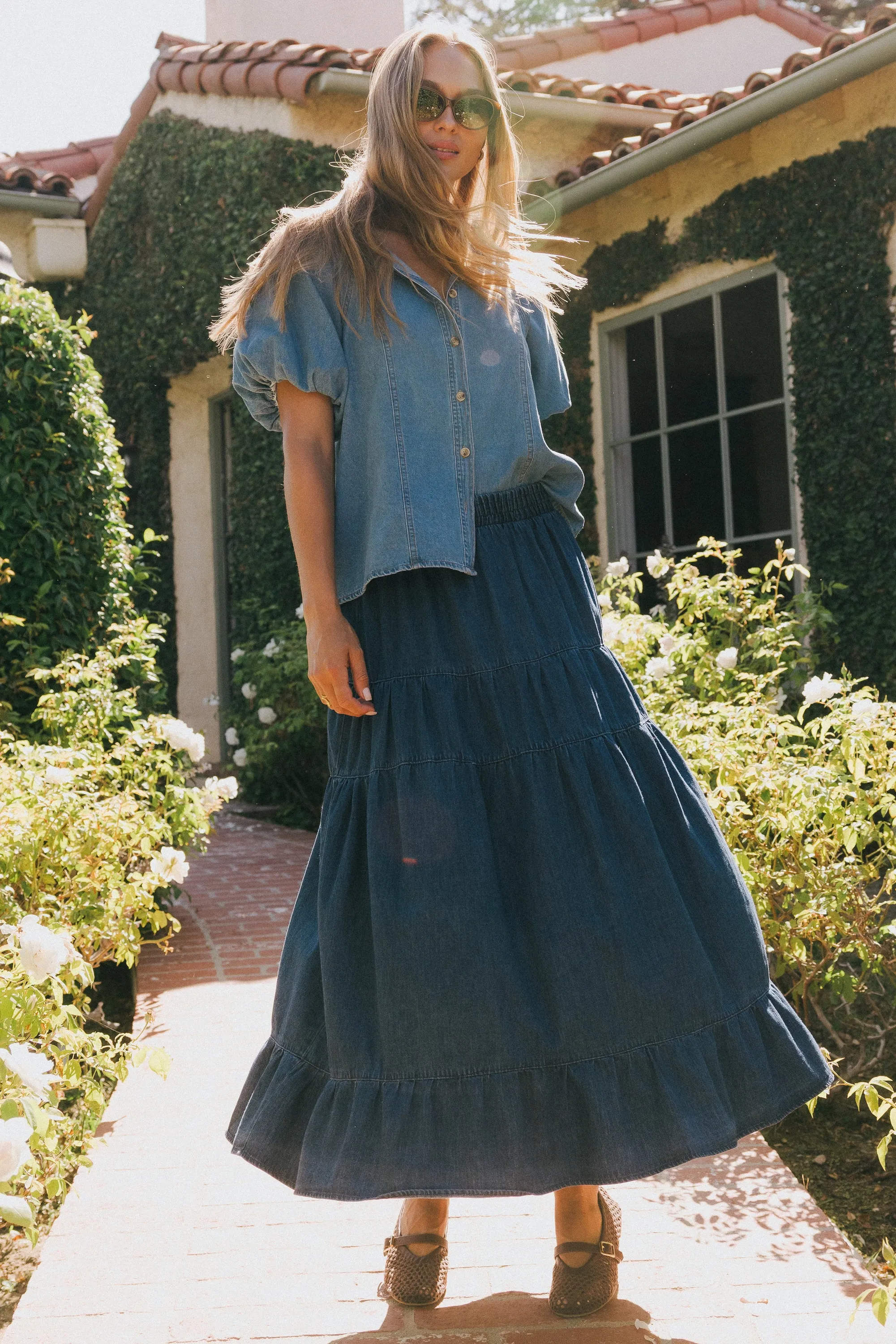 Lisa Tiered Maxi Skirt - FINAL SALE sold by bohme product image thumbnail 4