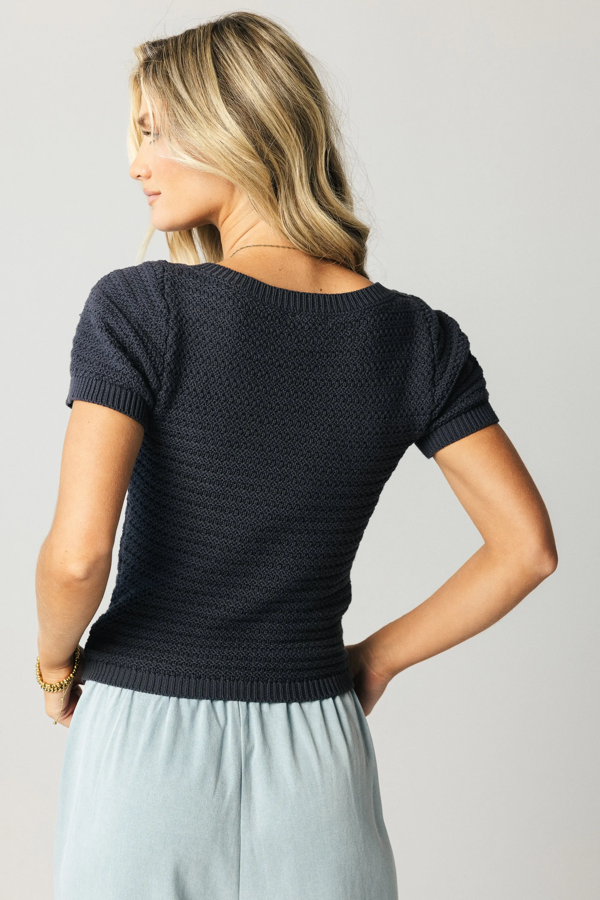 Lewis Knit Sweater in Indigo - FINAL SALE sold by bohme product image thumbnail 4