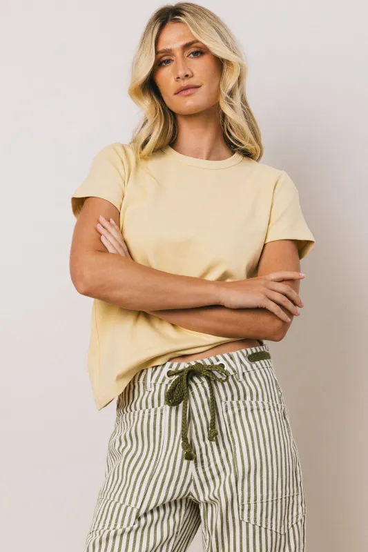 Mckenna T-Shirt in Yellow - FINAL SALE sold by bohme