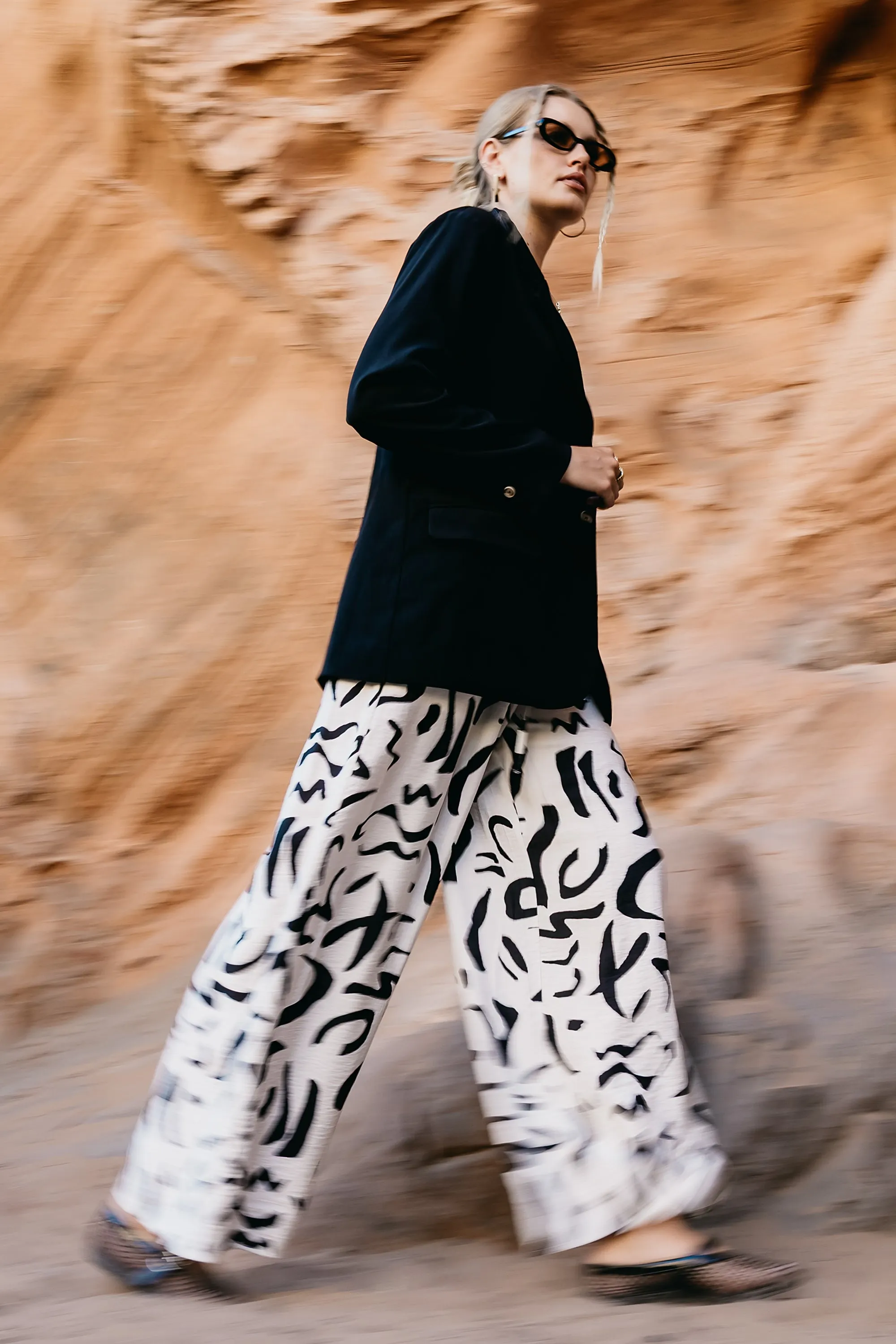 Dylan Wide Leg Pants in Natural - FINAL SALE sold by bohme product image thumbnail 5