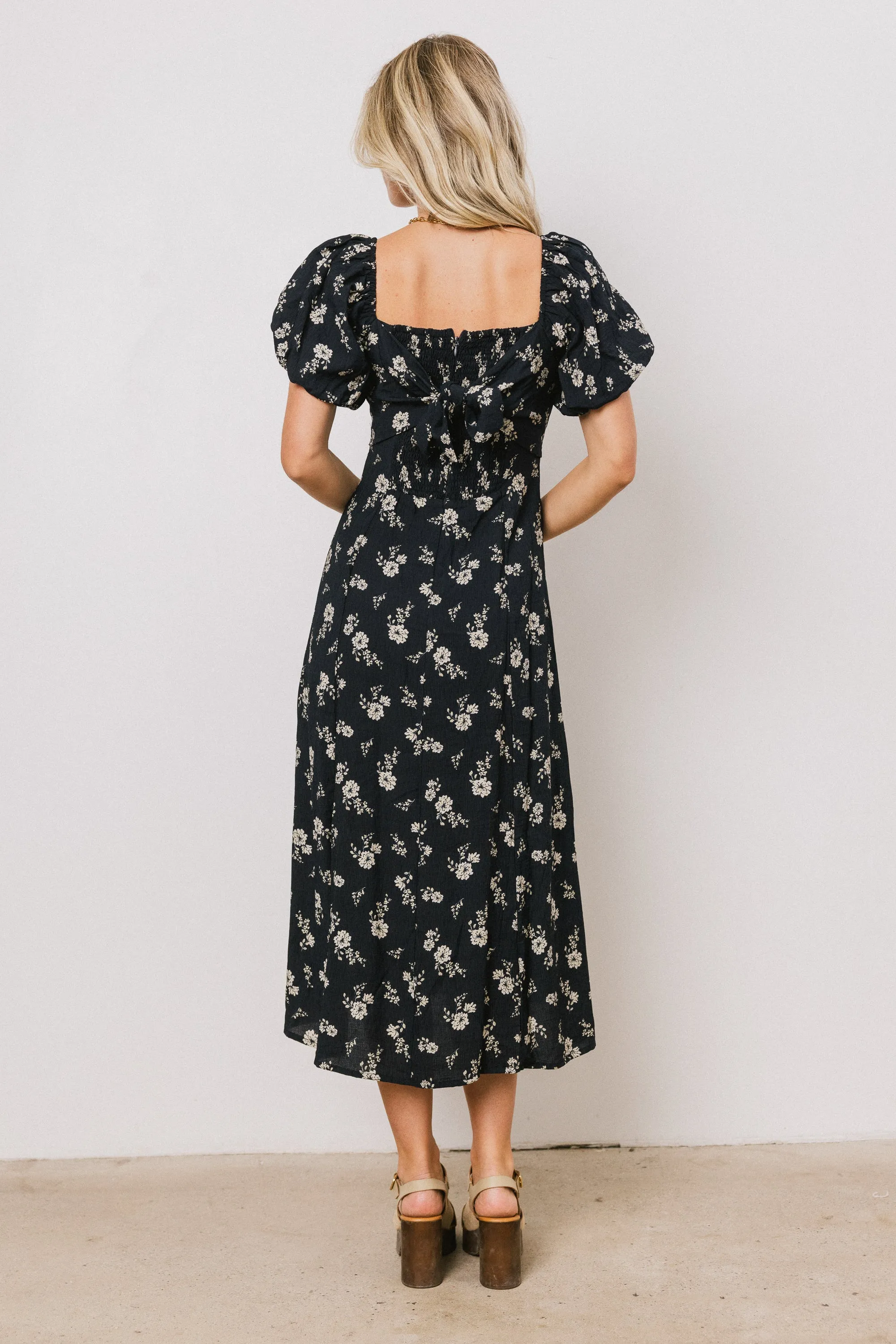 Aubree Floral Midi Dress - FINAL SALE sold by bohme product image thumbnail 5