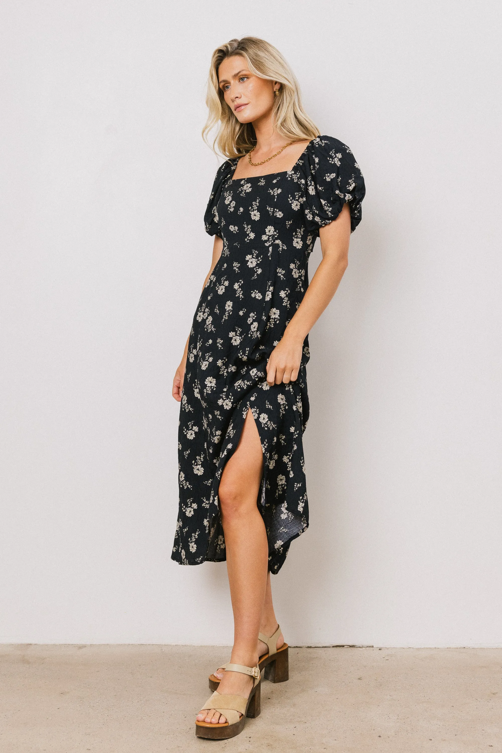 Aubree Floral Midi Dress - FINAL SALE sold by bohme product image thumbnail 4