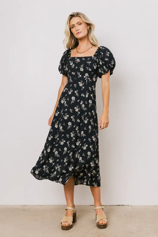 Aubree Floral Midi Dress sold by bohme