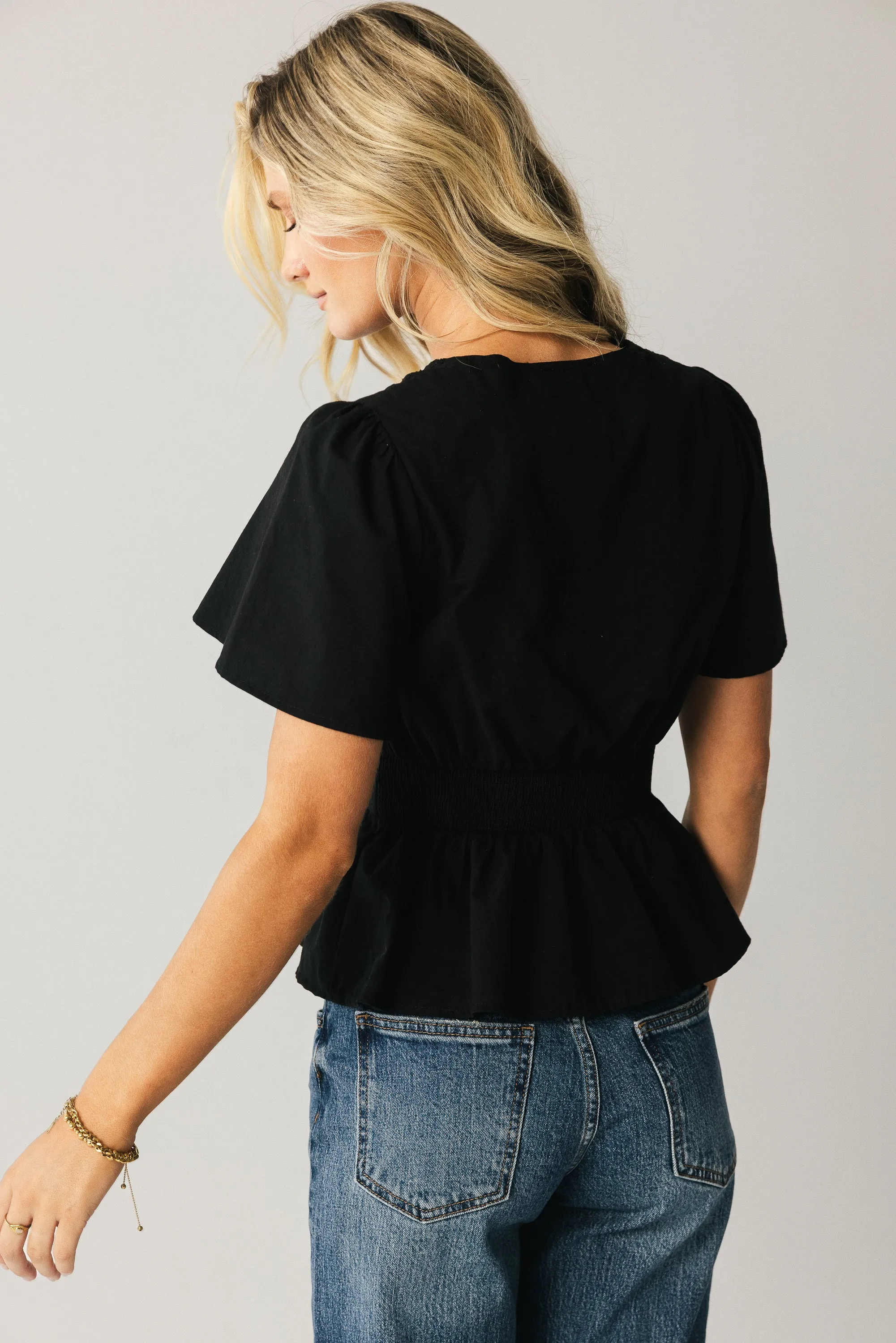 Neo Embroidered Blouse in Black - FINAL SALE sold by bohme product image thumbnail 2