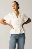 Neo Embroidered Blouse in Ivory sold by bohme