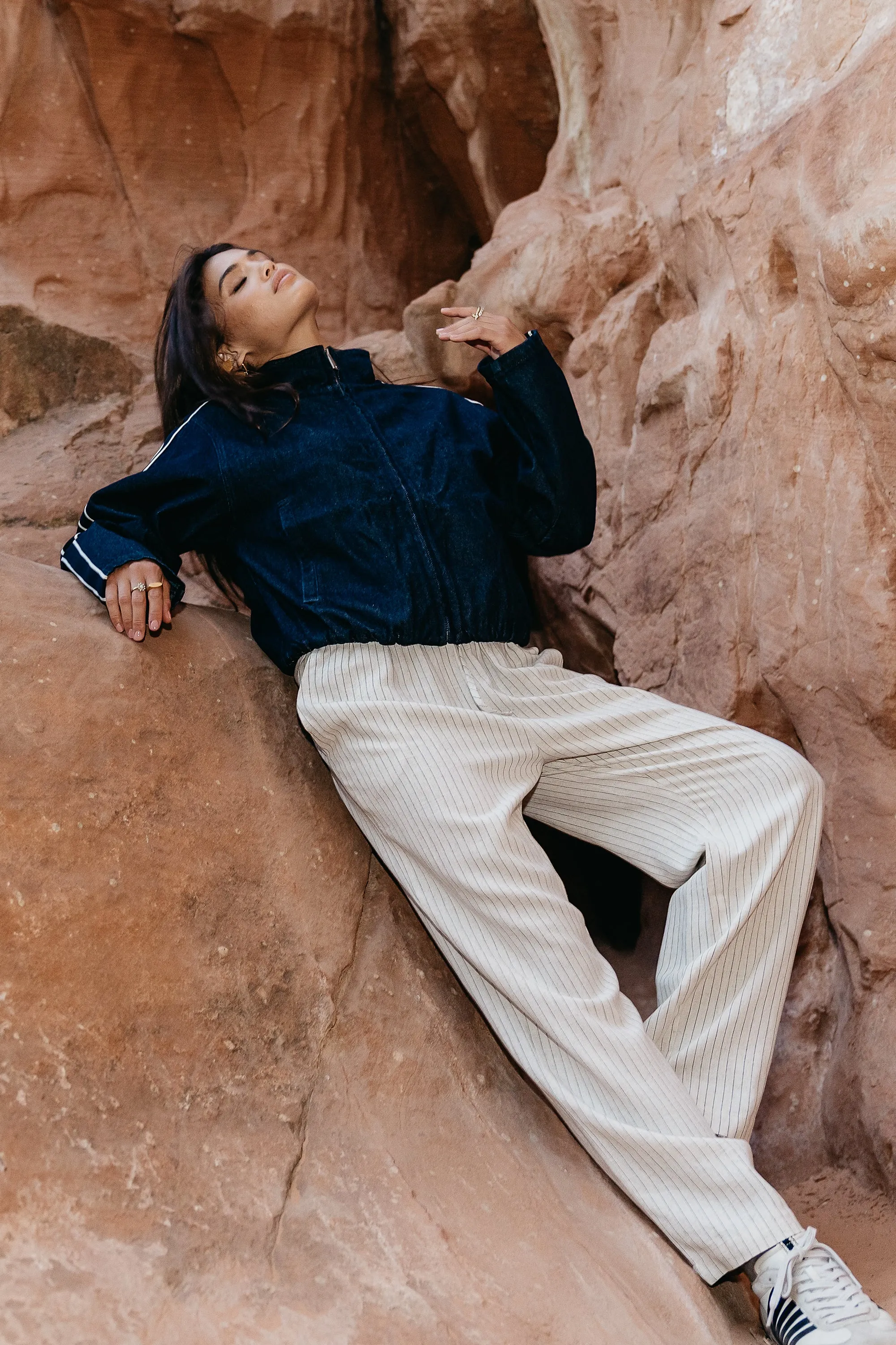 Lottie Striped Wide Leg Pants sold by bohme