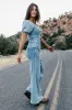 Mazie Denim Jumpsuit sold by bohme