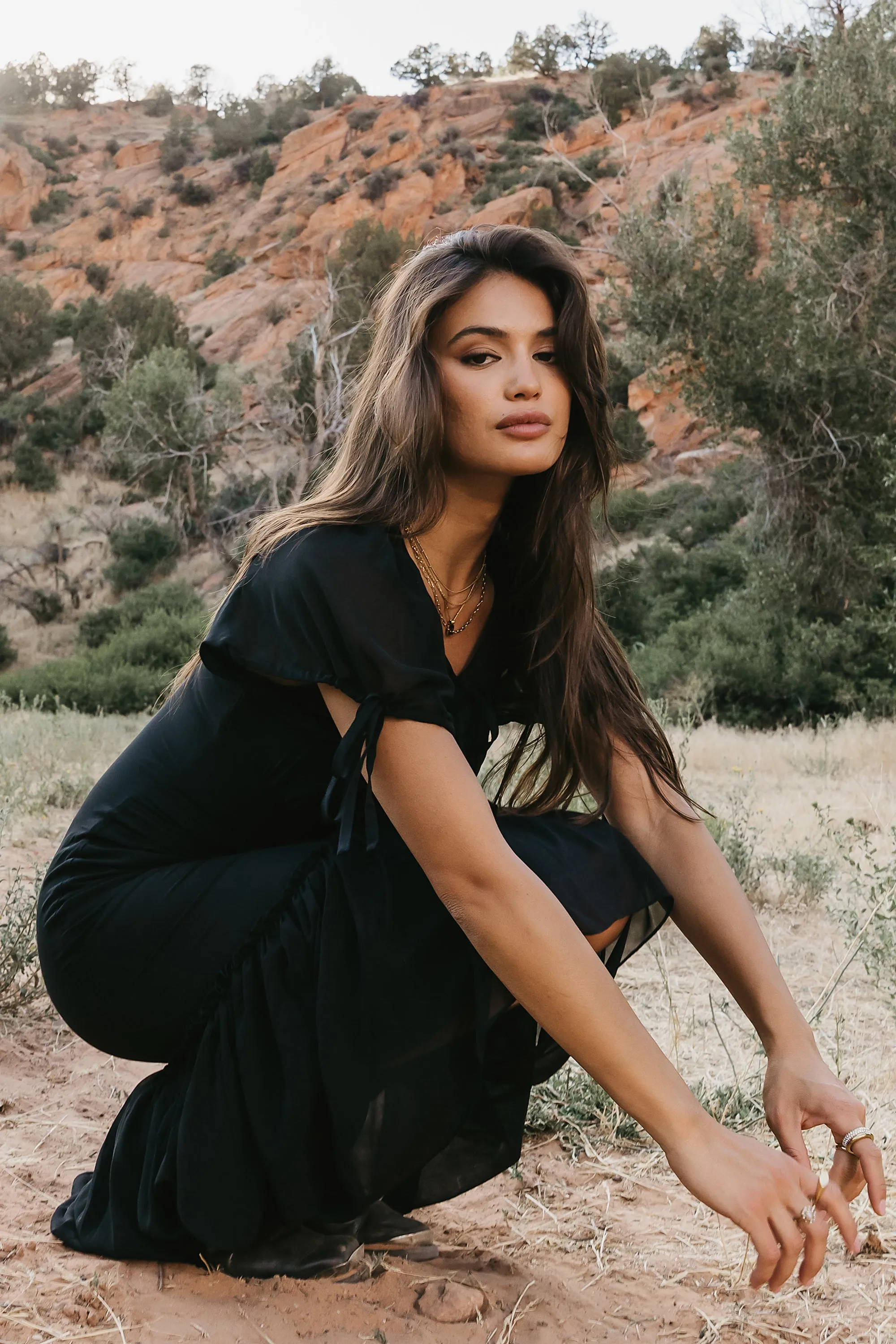 Dallas Sheer Midi Dress - FINAL SALE sold by bohme product image thumbnail 2