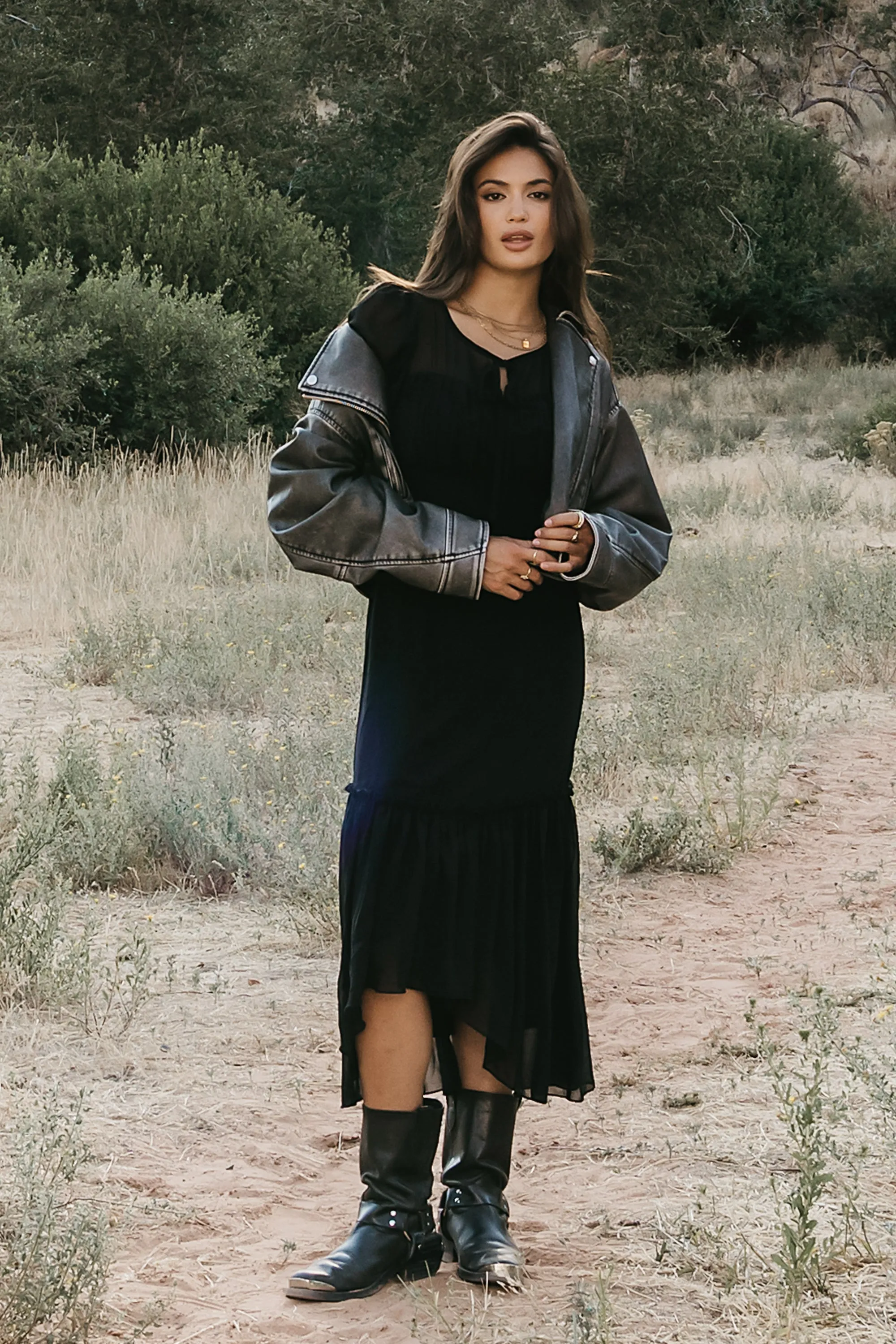 Dallas Sheer Midi Dress - FINAL SALE sold by bohme product image thumbnail 3