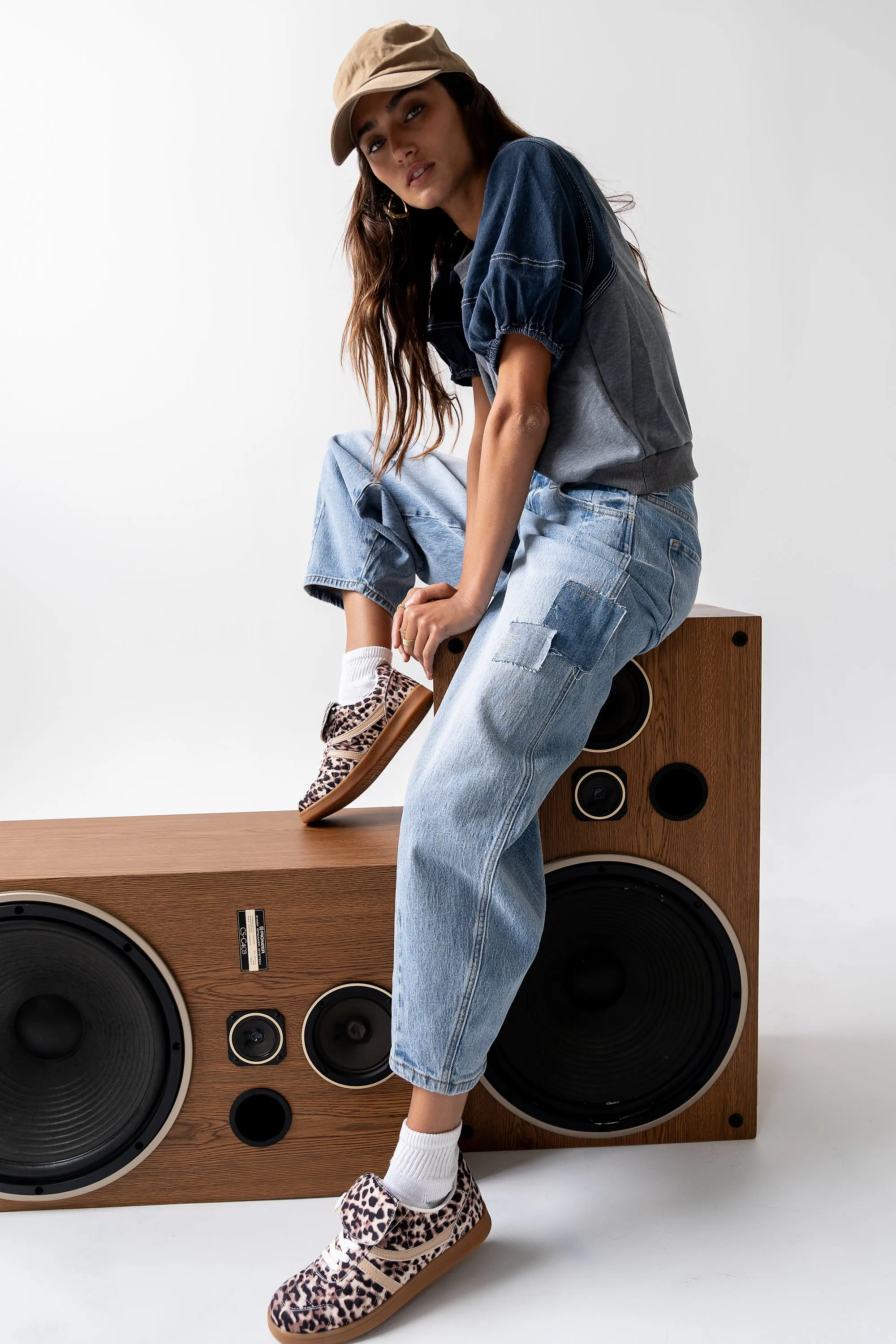 Rory Contrast Top in Denim - FINAL SALE sold by bohme product image thumbnail 2