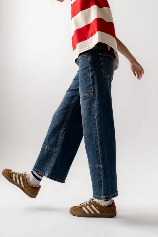 Mylah Wide Leg Jeans in Medium Wash sold by bohme