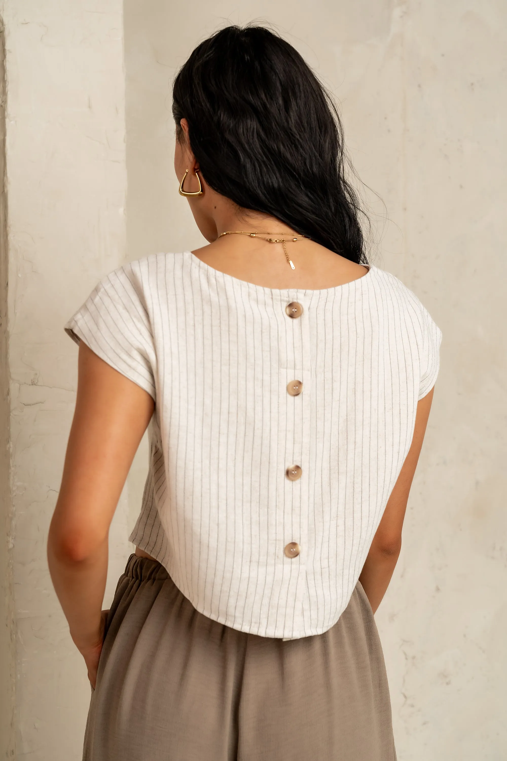 Lottie Striped Blouse - FINAL SALE sold by bohme product image thumbnail 3
