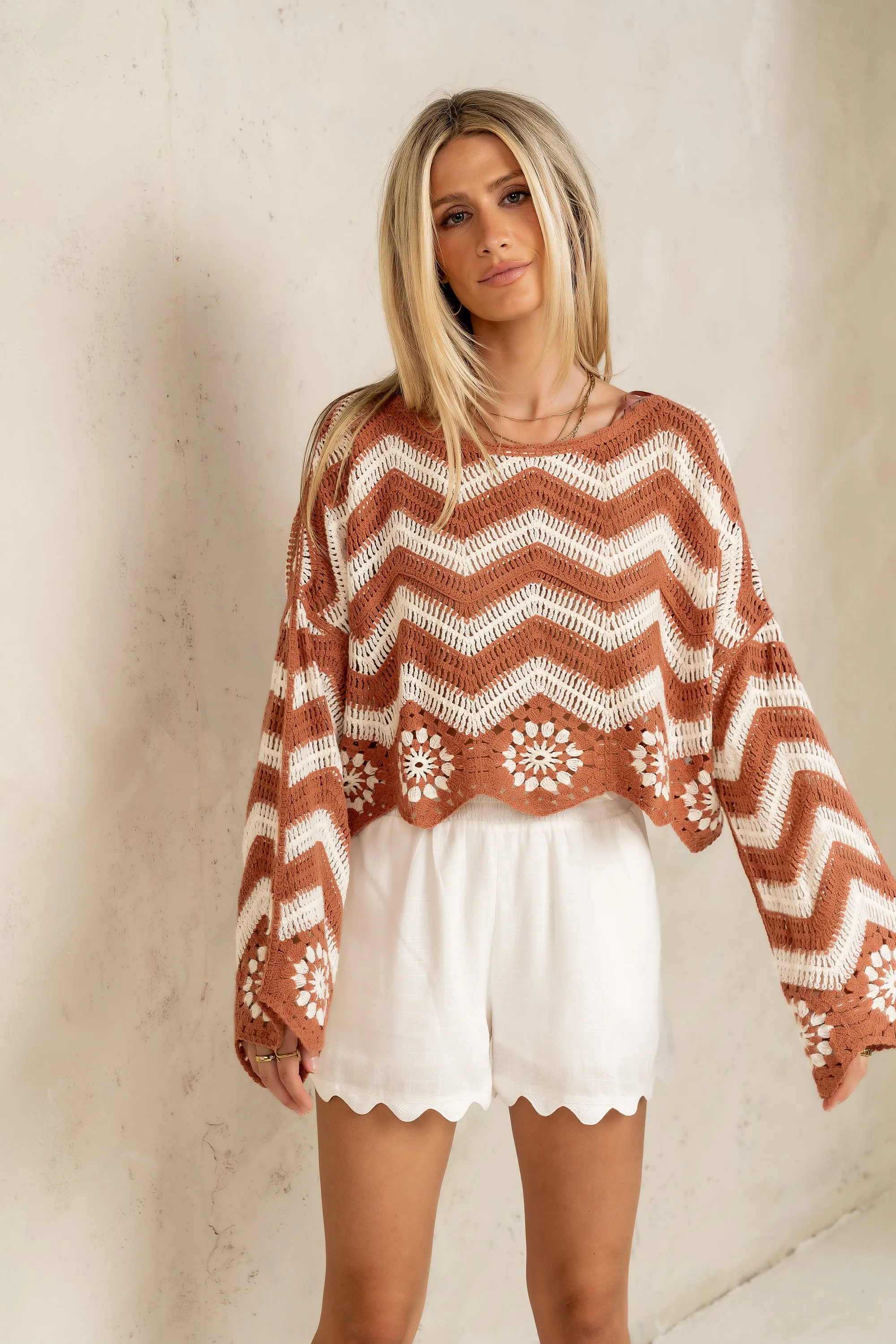 Indie Crochet Sweater - FINAL SALE sold by bohme product image thumbnail 5