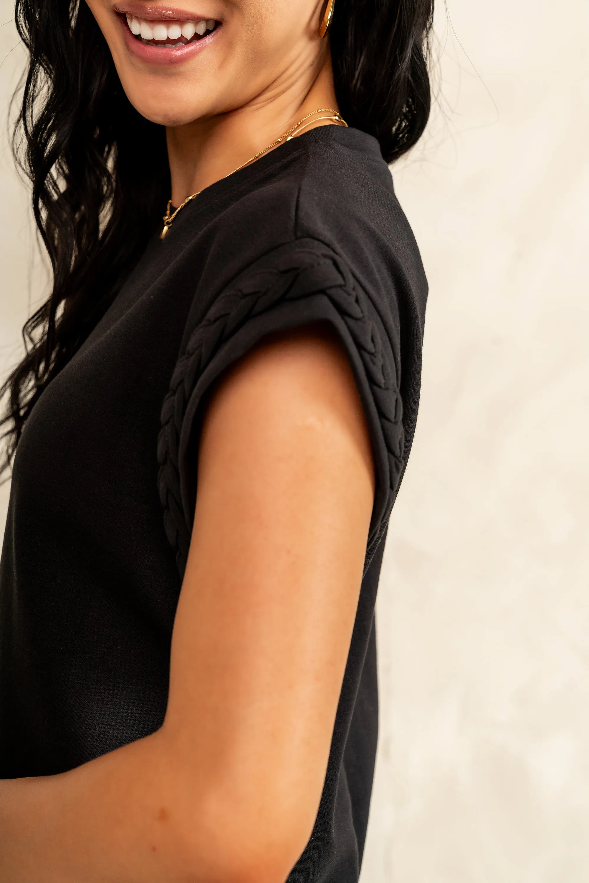 Tessa Knit Top in Black - FINAL SALE sold by bohme product image thumbnail 4