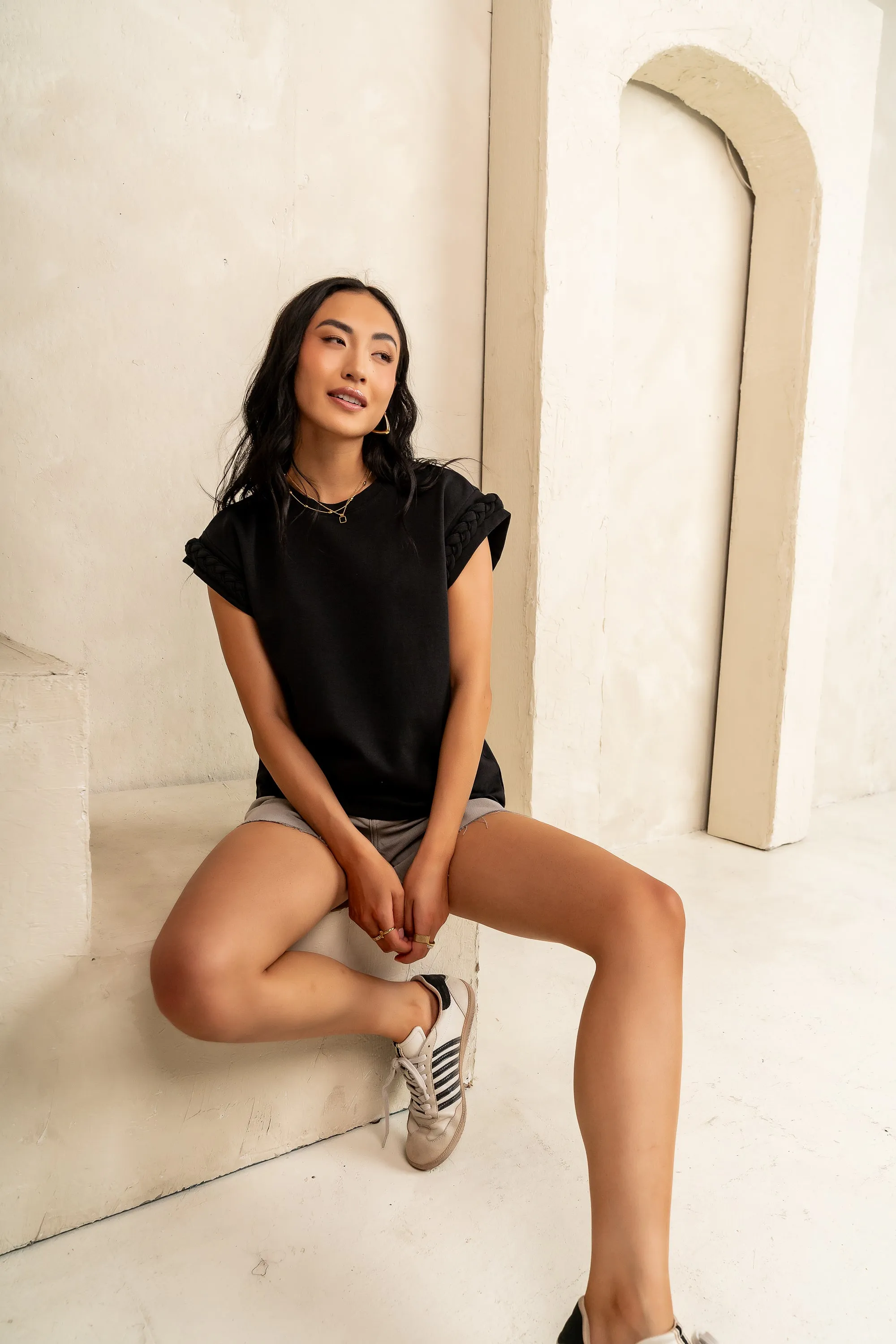 Tessa Knit Top in Black - FINAL SALE sold by bohme product image thumbnail 2