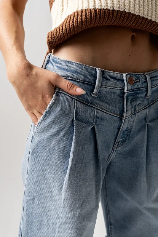 Stella Pleated Baggy Jeans sold by bohme