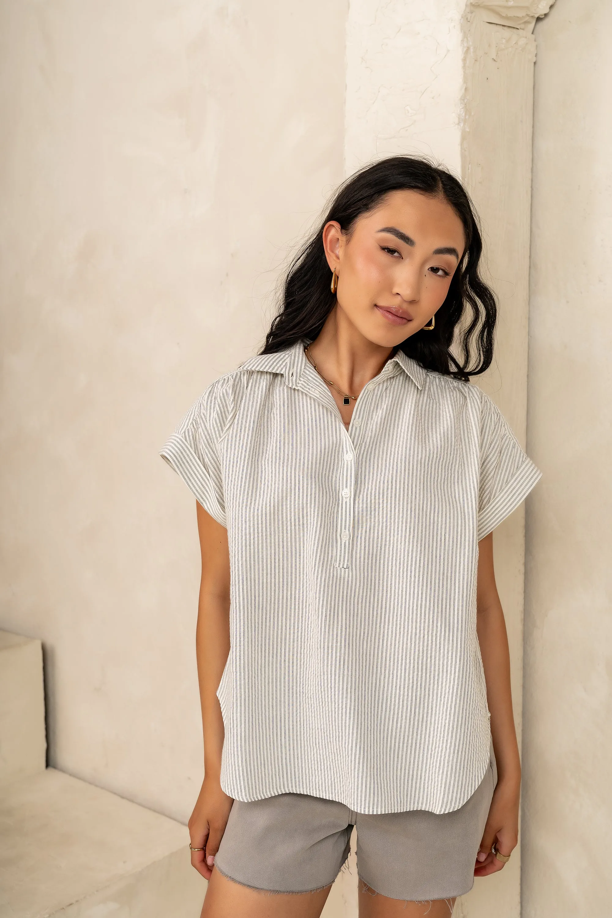 Tiana Striped Blouse - FINAL SALE sold by bohme product image thumbnail 5