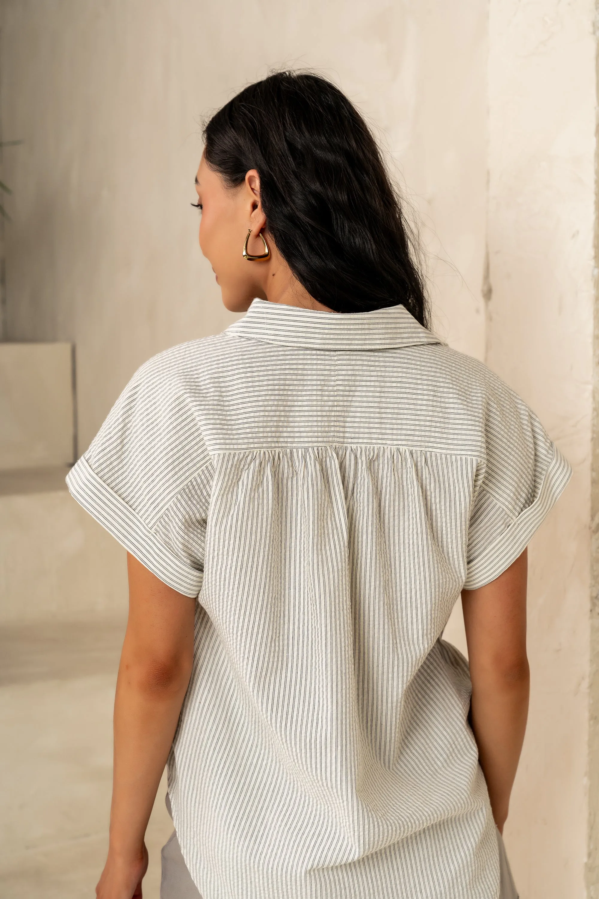 Tiana Striped Blouse - FINAL SALE sold by bohme product image thumbnail 4