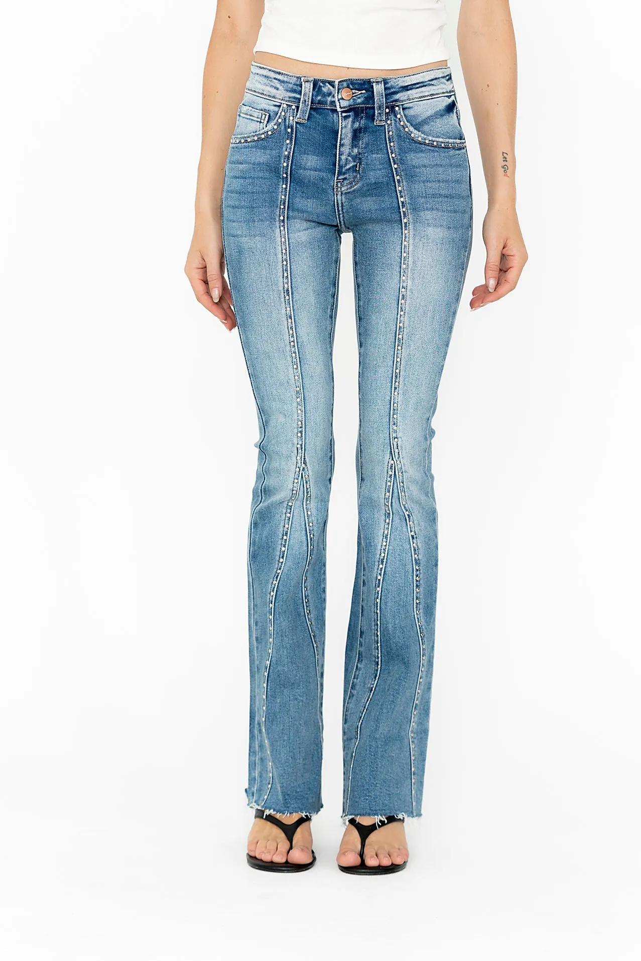 Eliza Studded Flare Jeans - FINAL SALE sold by bohme product image thumbnail 5