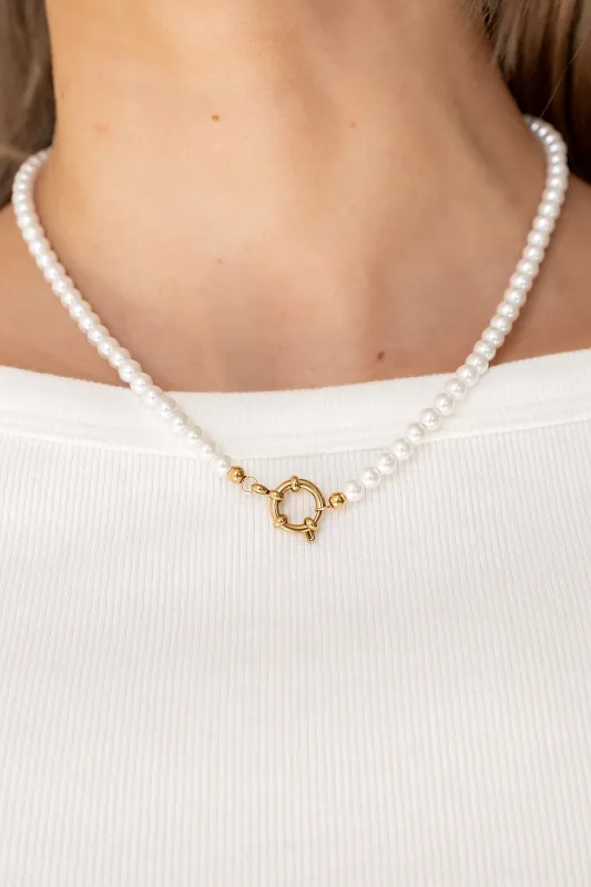 Naya Pearl Necklace sold by bohme