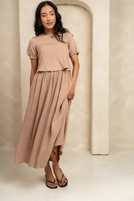 Elani Maxi Skirt in Mocha - FINAL SALE sold by bohme
