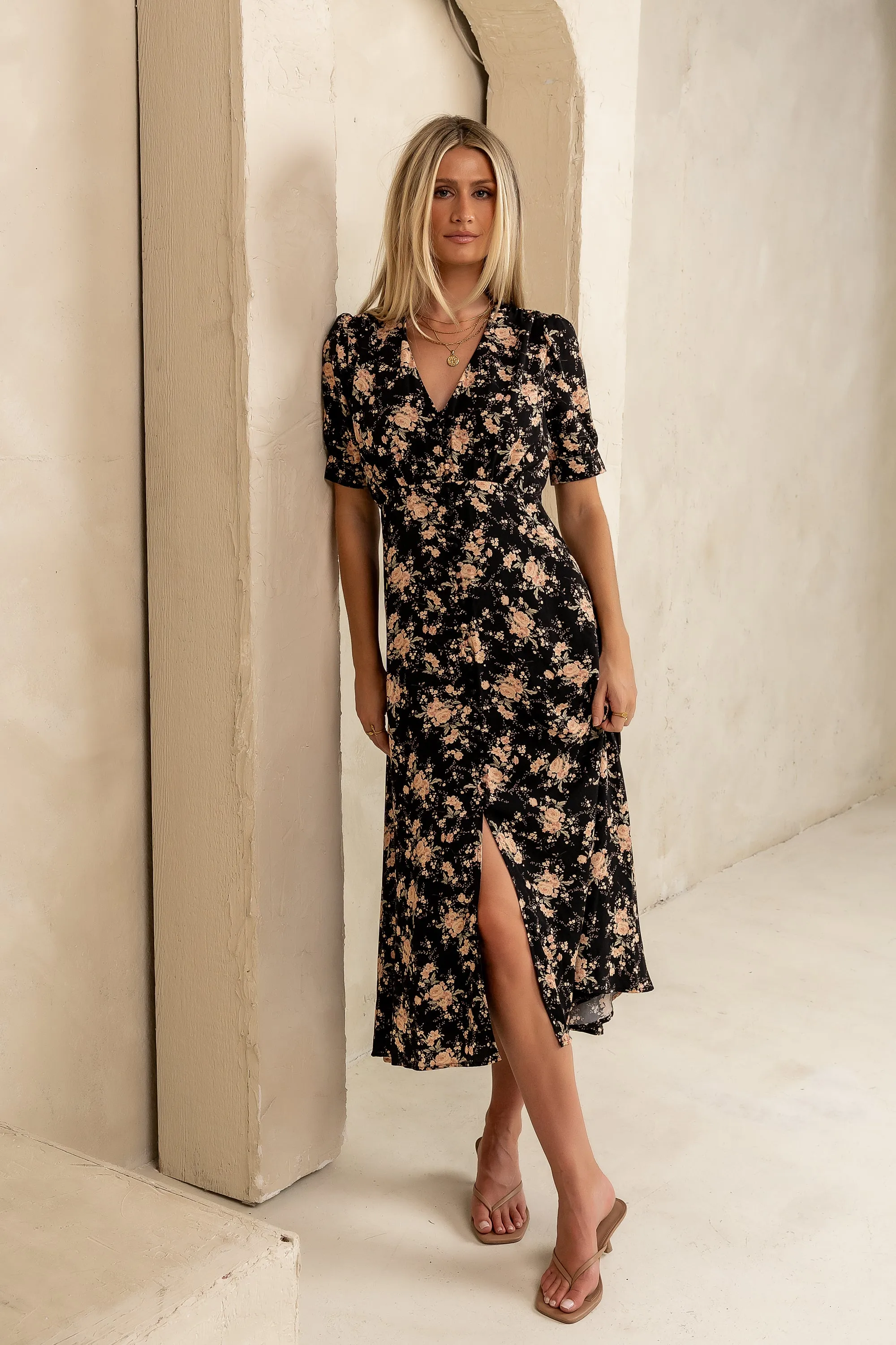 Jolie Floral Midi Dress sold by bohme product image thumbnail 2