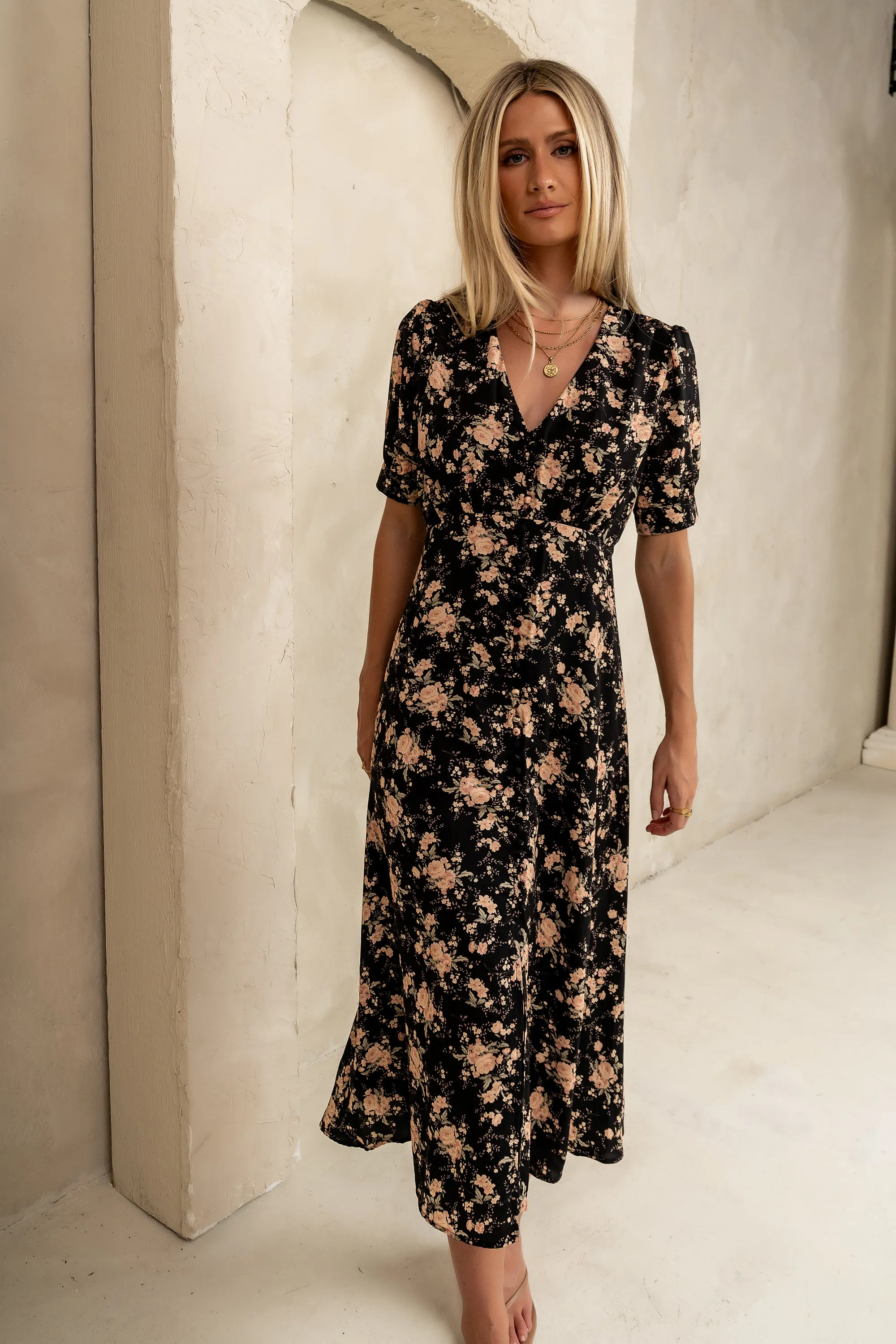 Jolie Floral Midi Dress sold by bohme product image thumbnail 5