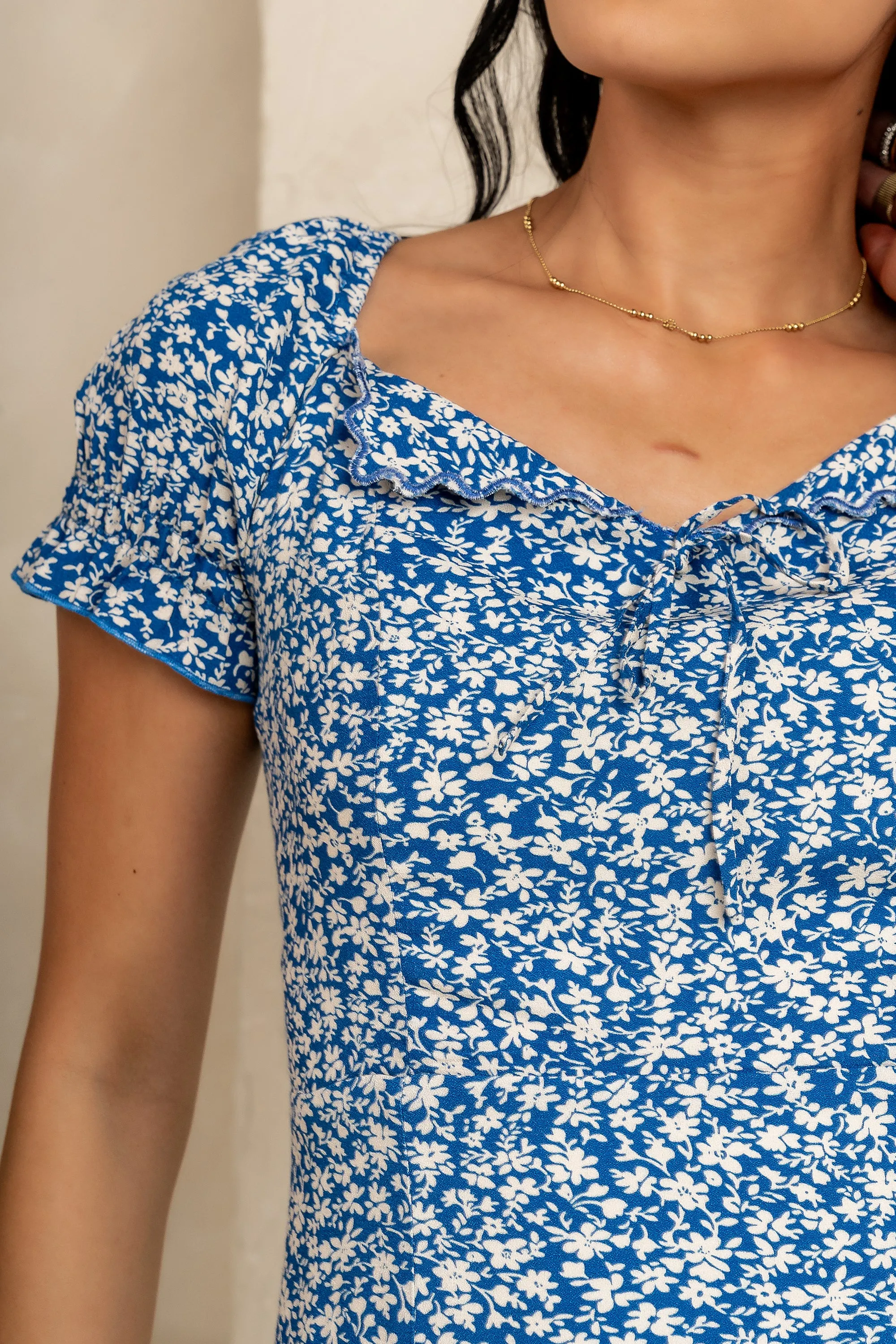 Marlow Maxi Dress in Blue - FINAL SALE sold by bohme product image thumbnail 3