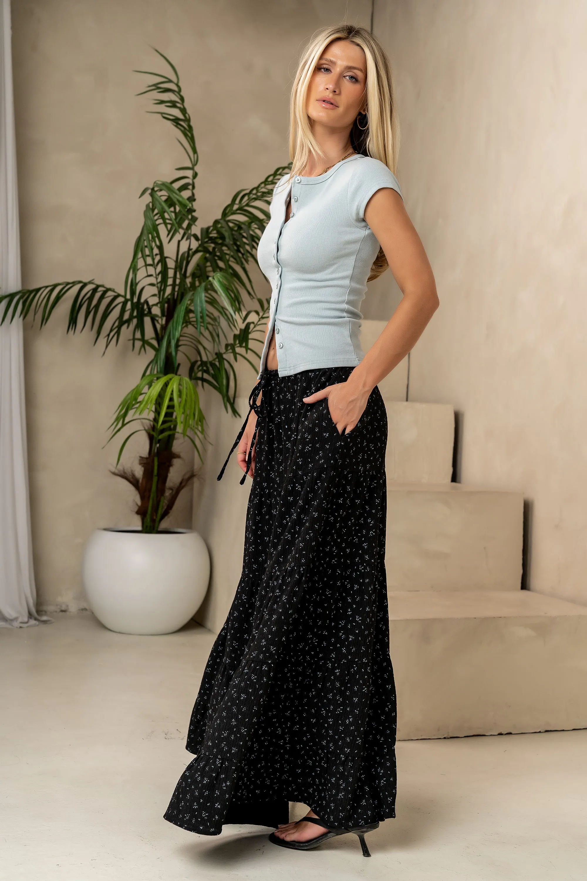 Vestia Button Up Tee in Light Blue sold by bohme product image thumbnail 2