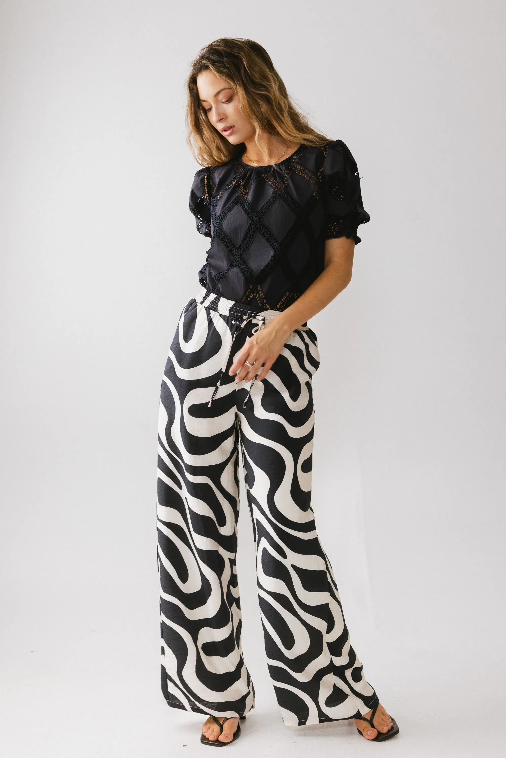 Remy Abstract Wide Leg Pants sold by bohme product image thumbnail 2