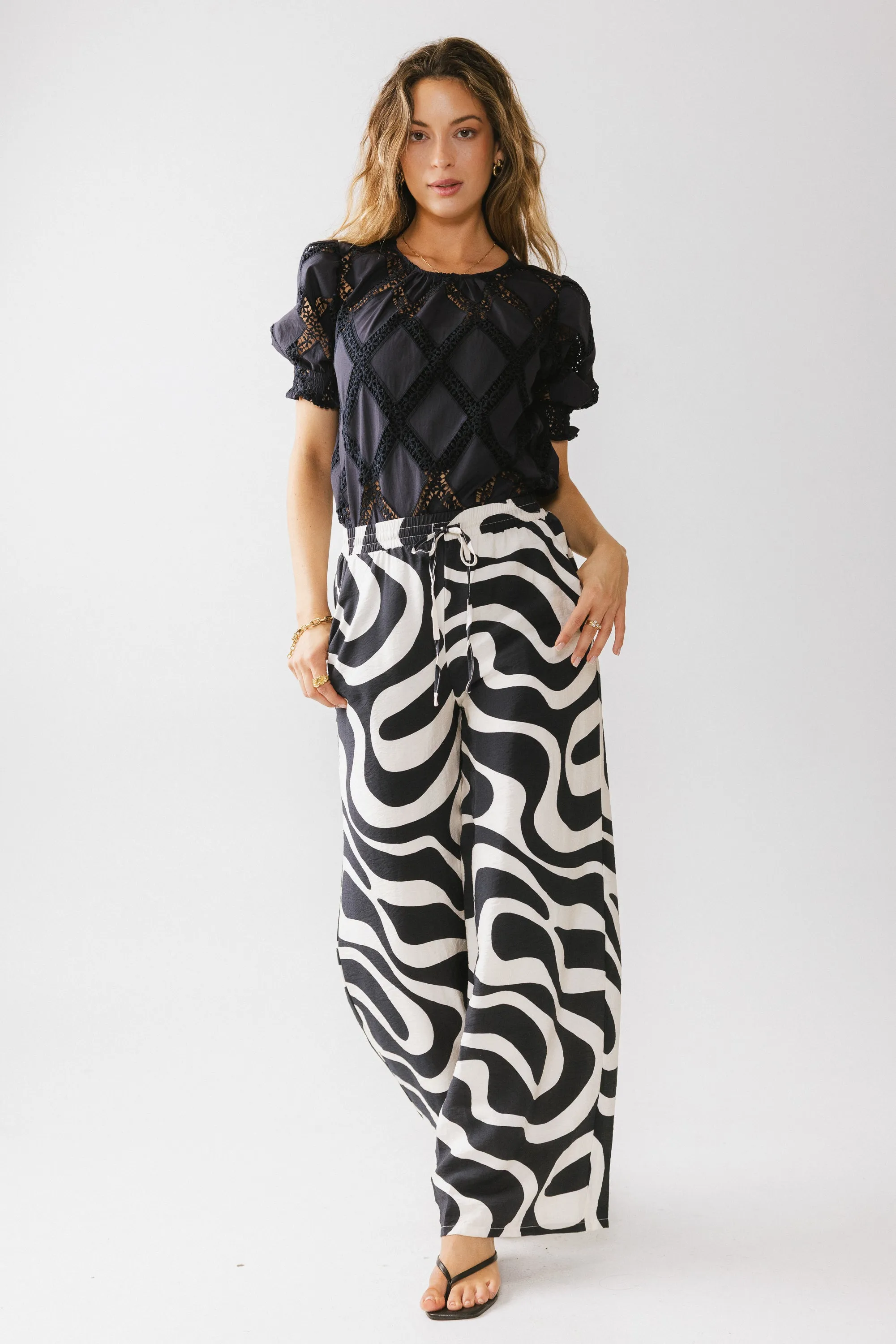 Remy Abstract Wide Leg Pants sold by bohme product image thumbnail 4