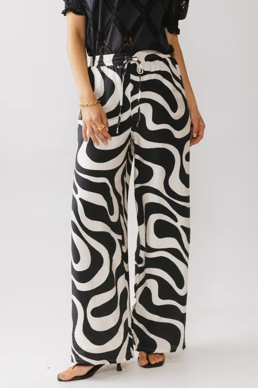 Remy Abstract Wide Leg Pants sold by bohme