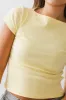 Martha Boatneck Top in Yellow sold by bohme