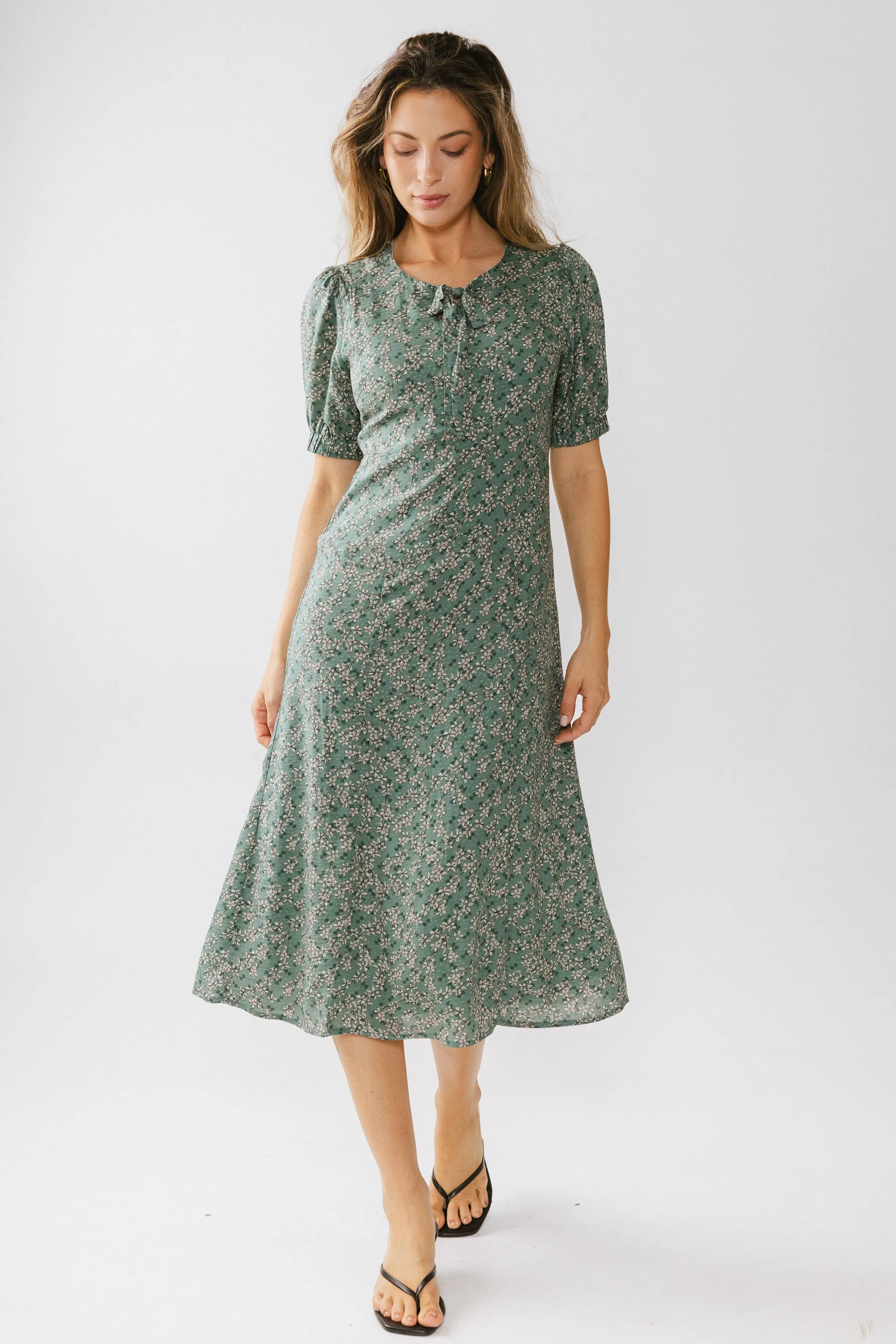 Kelsey Floral Midi Dess sold by bohme