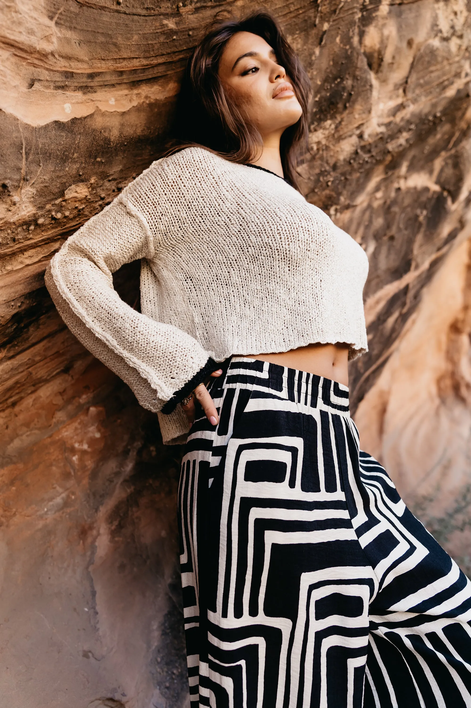 Robin Knit Sweater in Oatmeal sold by bohme product image thumbnail 3