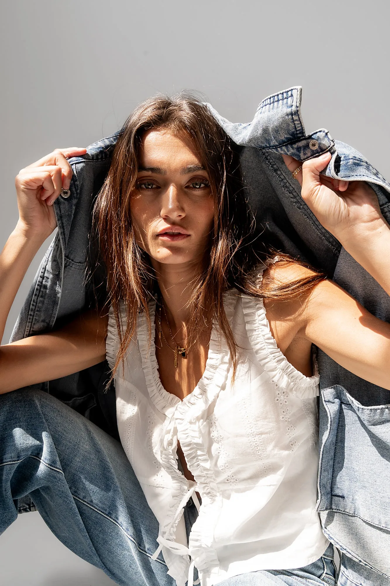 Mia Ruffle Tank - FINAL SALE sold by bohme product image thumbnail 2