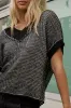 Saige Contrast Sweater in Black sold by bohme