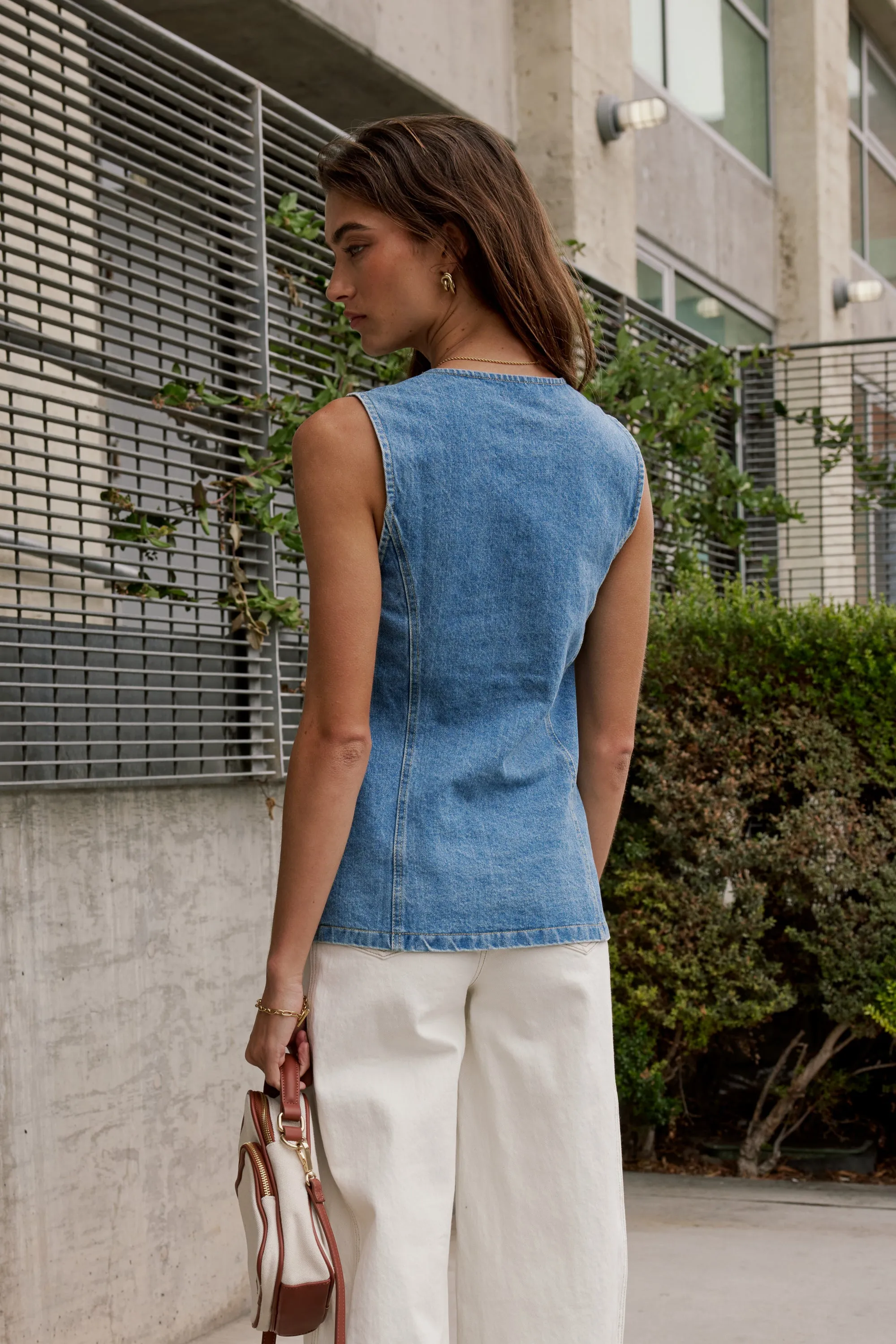 Lyra Denim Vest sold by bohme product image thumbnail 4