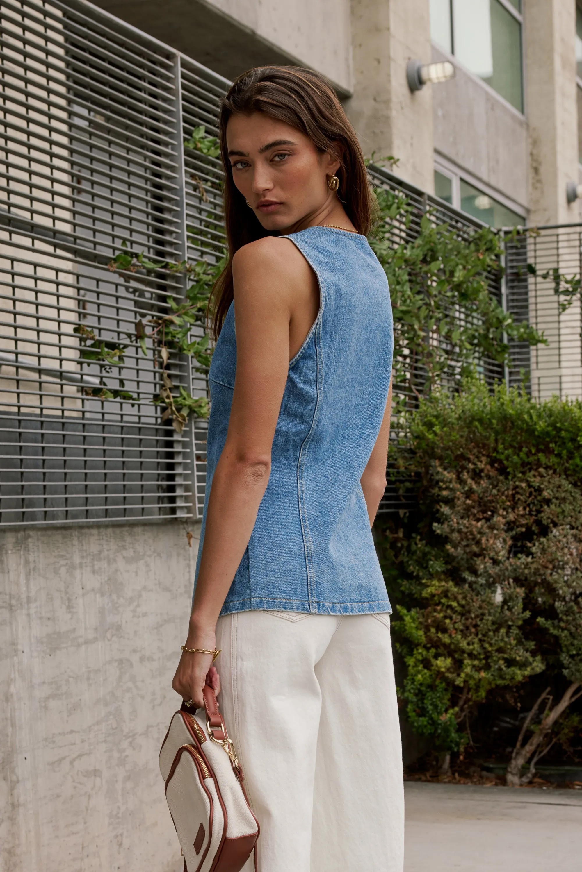 Lyra Denim Vest sold by bohme product image thumbnail 2