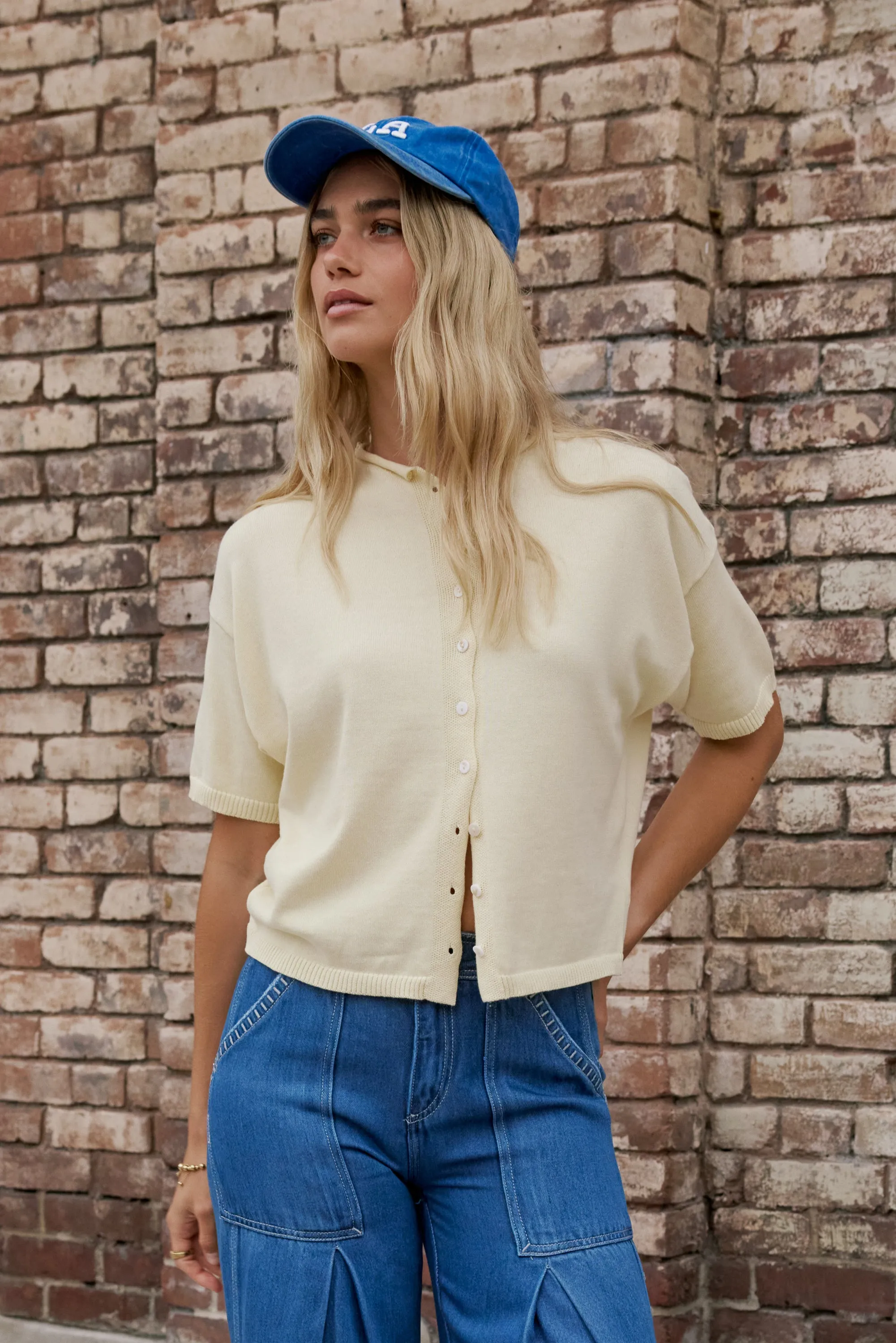 Camila Sweater in Butter Yellow sold by bohme product image thumbnail 4