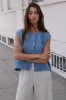 Paige Knit Sweater in Blue sold by bohme