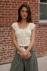 Taylor Ruffle Blouse in Natural sold by bohme