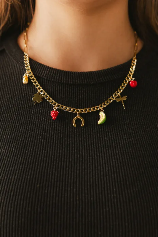 Peyton Charm Necklace sold by bohme